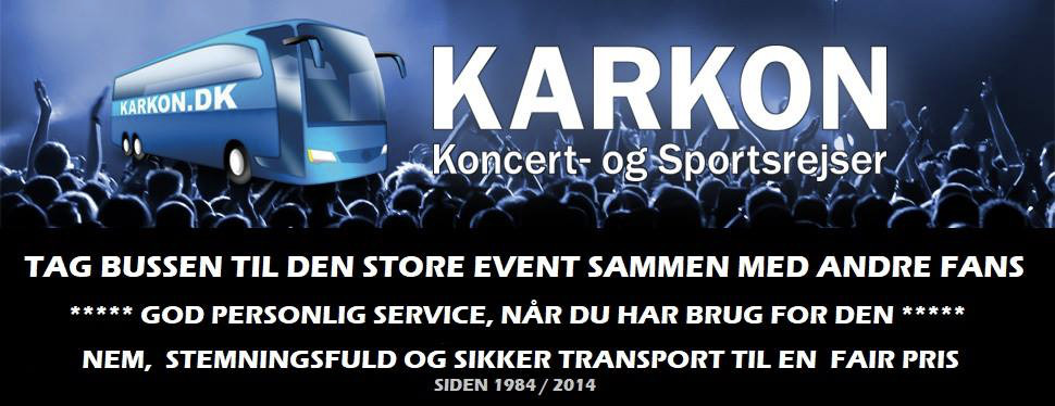 banner karkon koncert- og sportsrejser